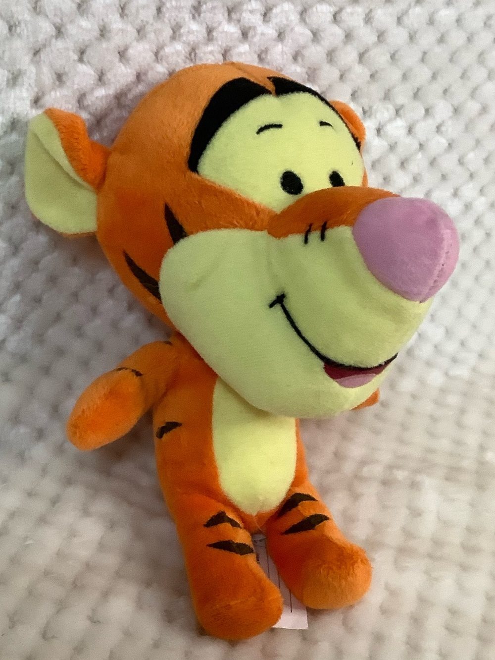 Disney Orange Tigger Plush Big Head with Pink Nose Stuffed Animal Toy - Picture 2 of 14